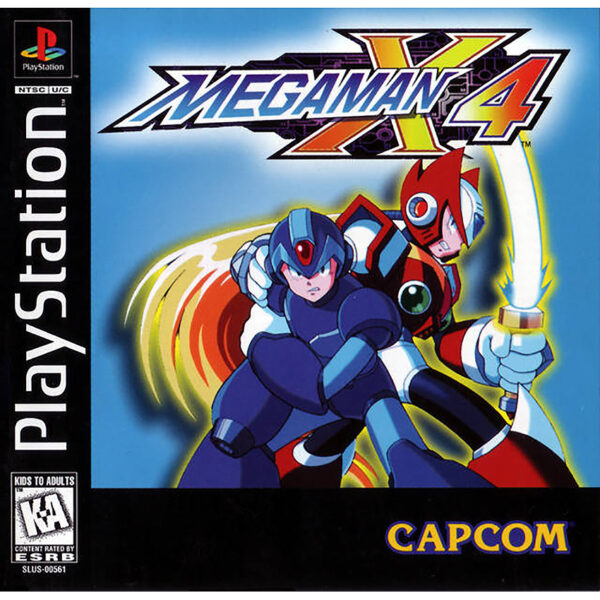 Mega Man X4 US Version SONY PLAYSTATION Mangabox