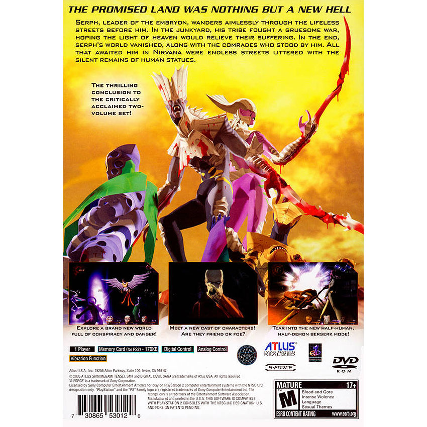 Shin Megami Tensei Digital Devil Saga Deluxe Box Set US Version SONY